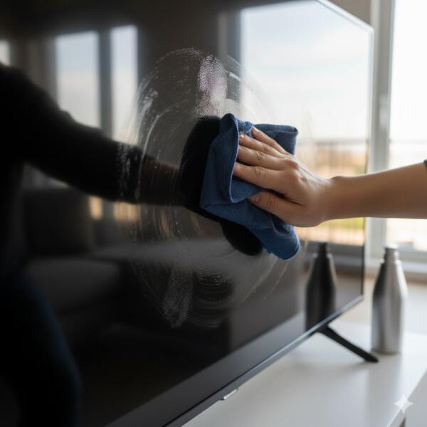 hvordan vaske tv skjerm