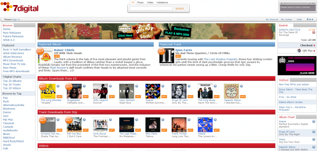 7digital har album i MP3 og FLAC