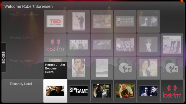 boxee welcome screen 630x354 Se de mest populære tv seriene i Boxee   vi har invitasjoner nyheter