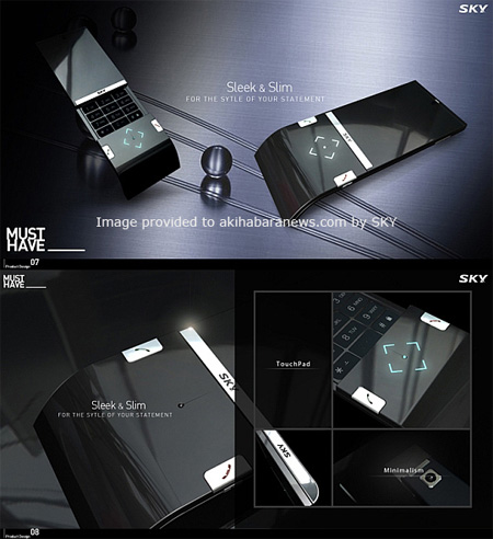"Sleek&Slim" Mobiltelefon Konsept