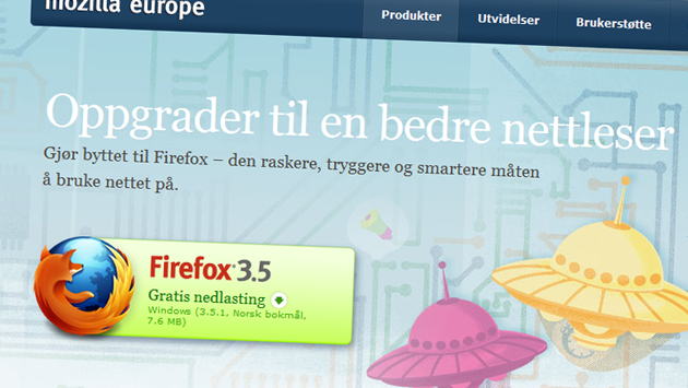 Firefox 3.5.1 tetter sikkerhetshull og gjør nettleseren raskere og mer stabil. (Foto: Faksimile, Mozilla)