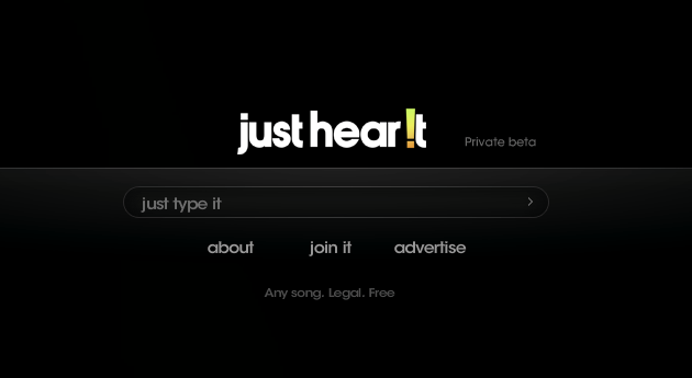 justhearit  Just Hear It: Finner all musikk og spiller den nettsted tips