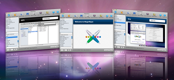 Magnifique lar deg enkelt velge, laste ned og skifte ut diverse temaer for Mac OS X. Gratisapplikasjonen frisker opp OS-et på en enkel og grei måte.
