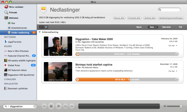 miro 630x377 Videospiller og aggregator Miro i ny versjon hoyre