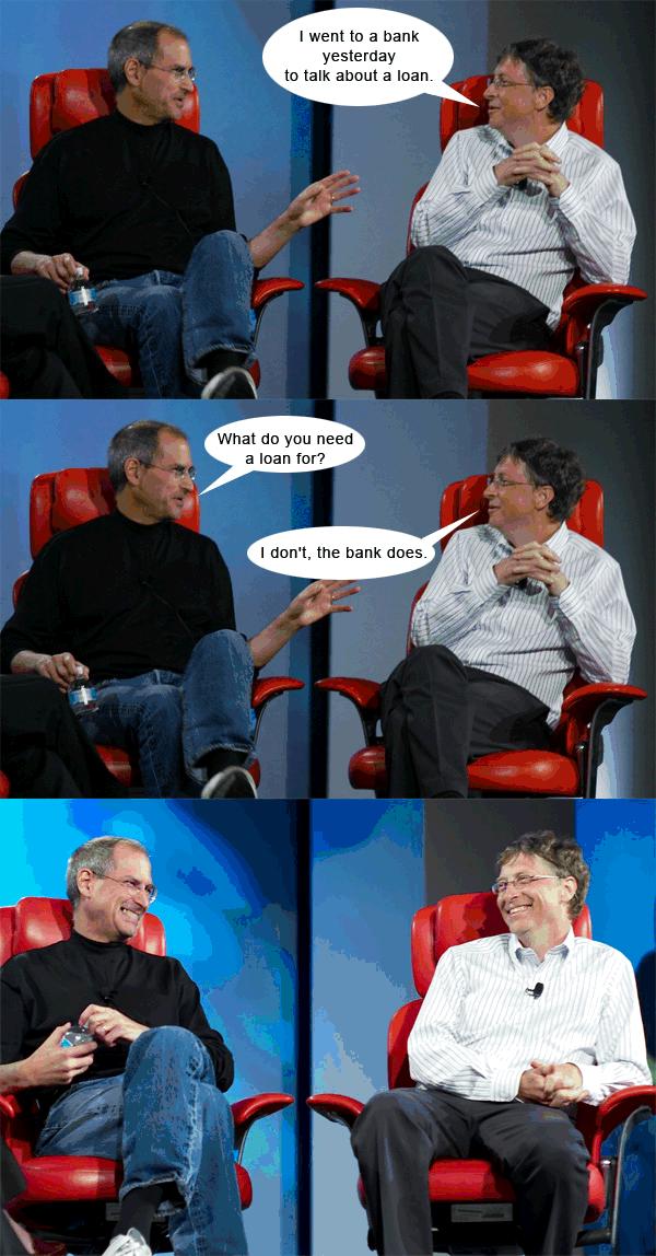 steve jobs bill gates humor 3 Verden er ikke lik for alle   nerdehumor moro