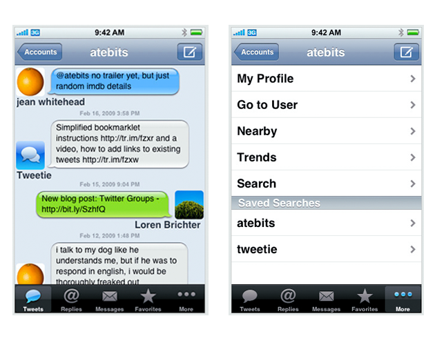 tweetie ss 5 AppStore programmer som gjør iPhone verdt å kjøpe programvare